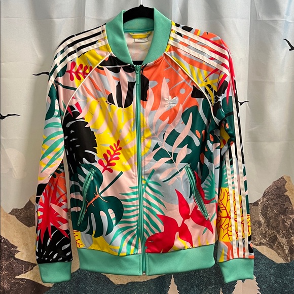 Adidas Tropical Print Track Jacket - Picture 1 of 7